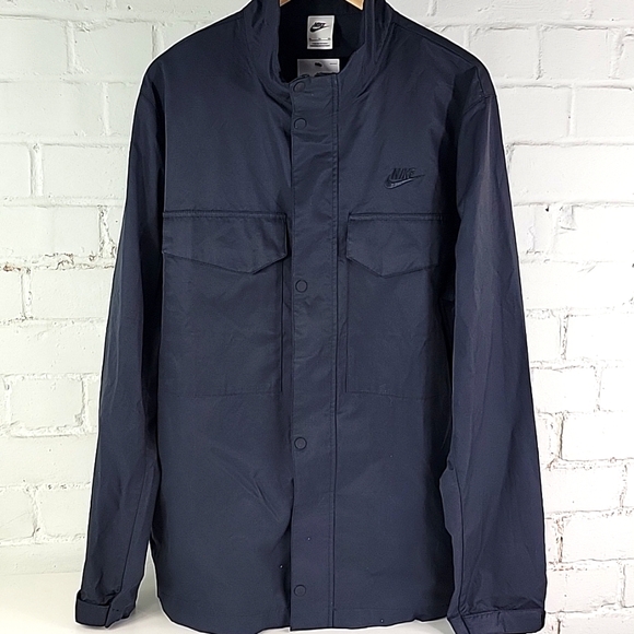 Nike Sportswear M65 Jacket Cotton Blend Black Mens XL - Picture 2 of 9